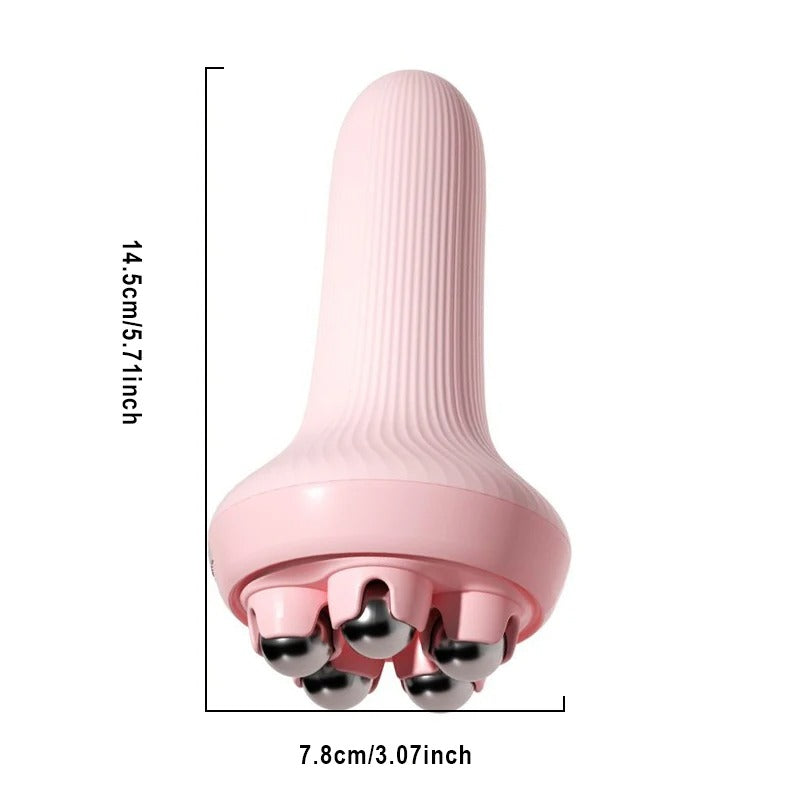 360° Handheld Steel Ball Roller Massager | Full-Body Muscle Relief Tool
