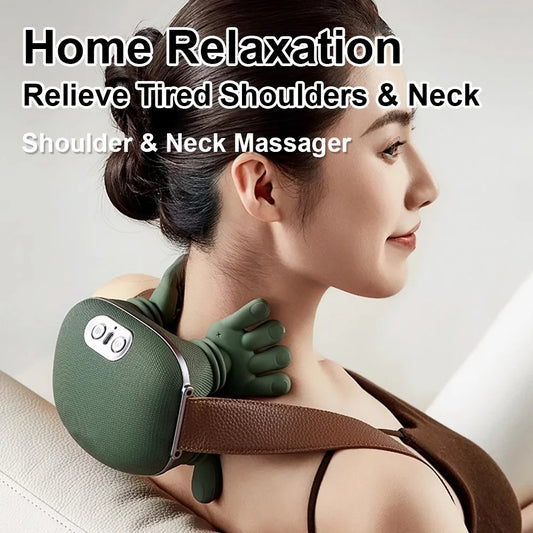 Bionic Neck Massager Heated 4D Kneading Relief