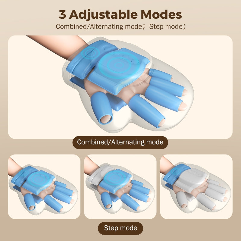 Intelligent Hand Massager - Heated Air Compression for Palm & Fingers