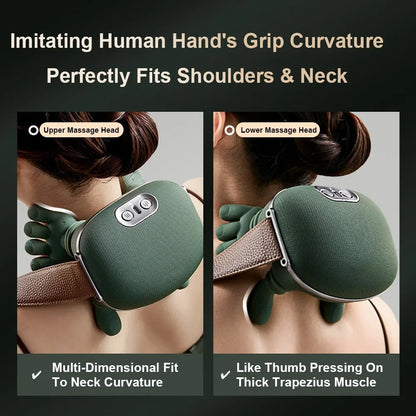 Bionic Neck Massager Heated 4D Kneading Relief