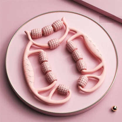 12-Wheel Leg Massager – Manual Slimming & Muscle Relief Ring