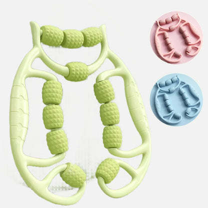 12-Wheel Leg Massager – Manual Slimming & Muscle Relief Ring