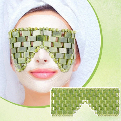 Natural Jade Eye Mask – Cold Therapy Ritual for Puffy Eyes & Tired Souls