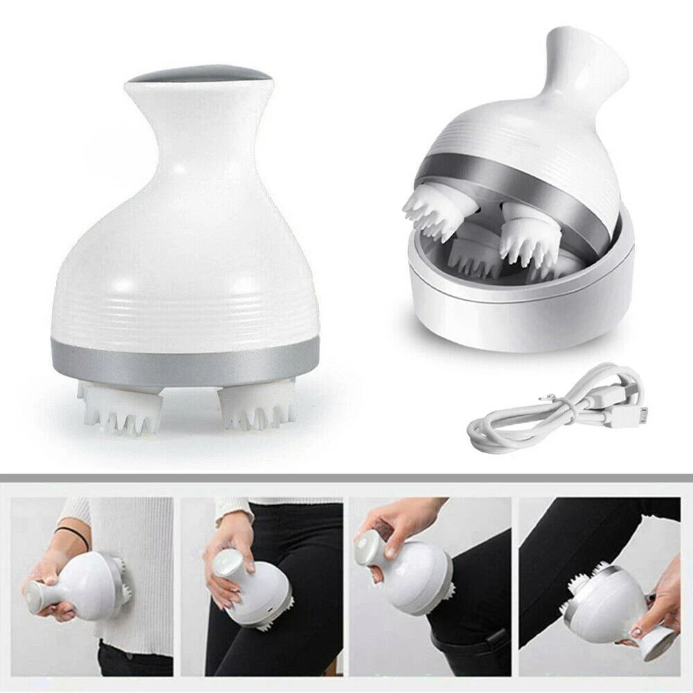 Cordless Scalp and Body Massager – 4-Node Portable Stress Relief Tool