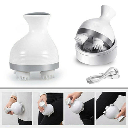 Cordless Scalp and Body Massager – 4-Node Portable Stress Relief Tool