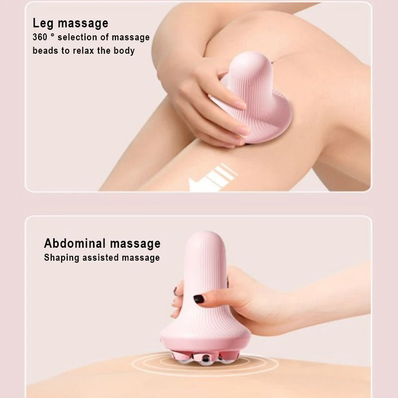 360° Handheld Steel Ball Roller Massager | Full-Body Muscle Relief Tool
