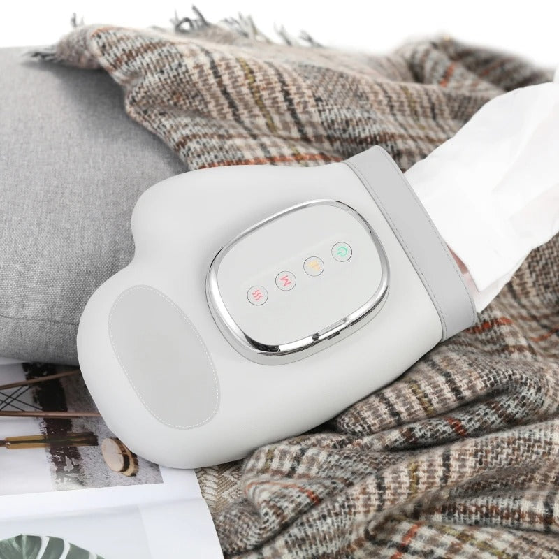 Intelligent Hand Massager - Heated Air Compression for Palm & Fingers