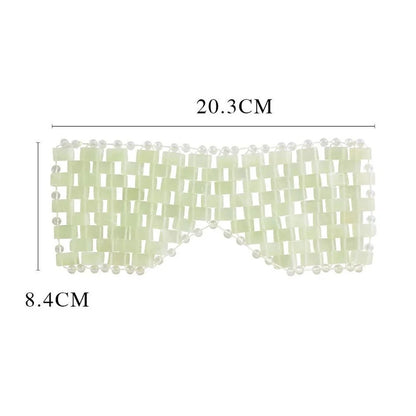 Natural Jade Eye Mask – Cold Therapy Ritual for Puffy Eyes & Tired Souls