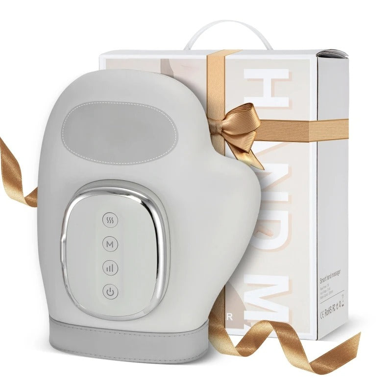 Intelligent Hand Massager - Heated Air Compression for Palm & Fingers