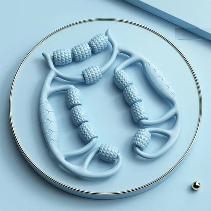 12-Wheel Leg Massager – Manual Slimming & Muscle Relief Ring