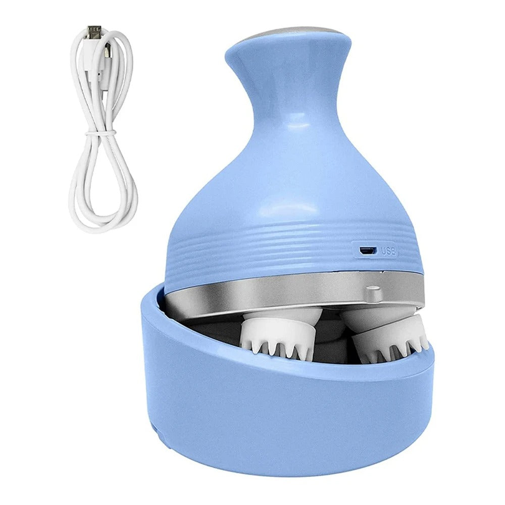 Cordless Scalp and Body Massager – 4-Node Portable Stress Relief Tool