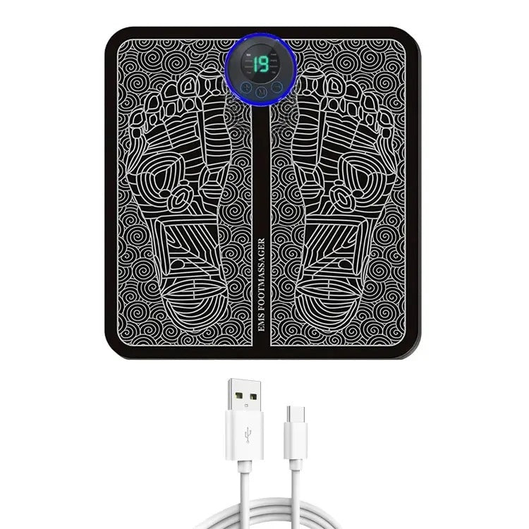 Electric Foot Massager Pad - 8 Modes, 19 Intensity Levels & Remote Control